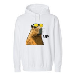 Capybara Cool Bruh In Style Garment-Dyed Fleece Hoodie