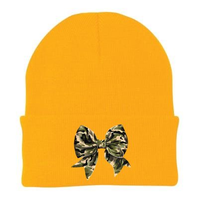 Camo Coquette Bow Hunt Duck Hunting Camouflage Gift Knit Cap Winter Beanie