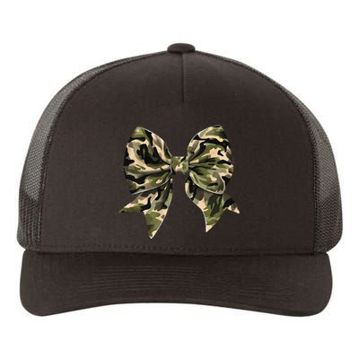 Camo Coquette Bow Hunt Duck Hunting Camouflage Gift Yupoong Adult 5-Panel Trucker Hat