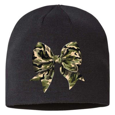 Camo Coquette Bow Hunt Duck Hunting Camouflage Gift Sustainable Beanie