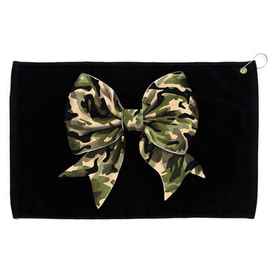 Camo Coquette Bow Hunt Duck Hunting Camouflage Gift Grommeted Golf Towel