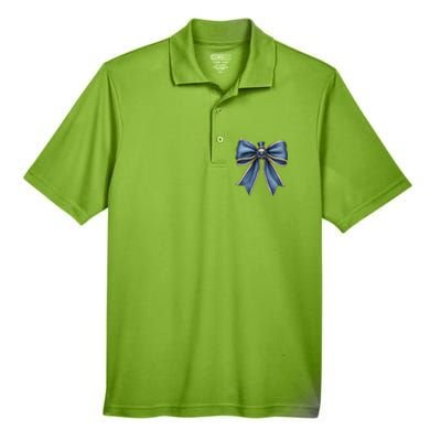 Coquette Christmas Bow Women Holiday Ribbon Mistletoe Men's Origin Performance Pique Polo