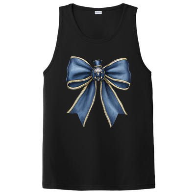 Coquette Christmas Bow Women Holiday Ribbon Mistletoe PosiCharge Competitor Tank