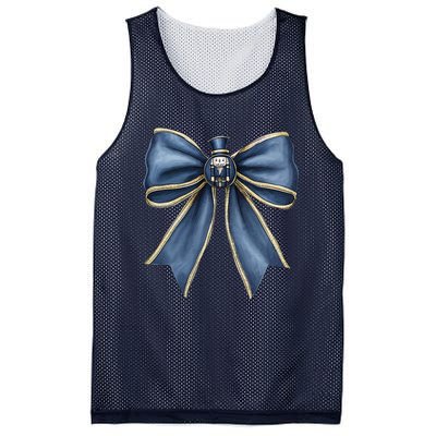 Coquette Christmas Bow Women Holiday Ribbon Mistletoe Mesh Reversible Basketball Jersey Tank