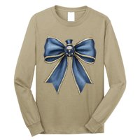 Coquette Christmas Bow Women Holiday Ribbon Mistletoe Long Sleeve Shirt