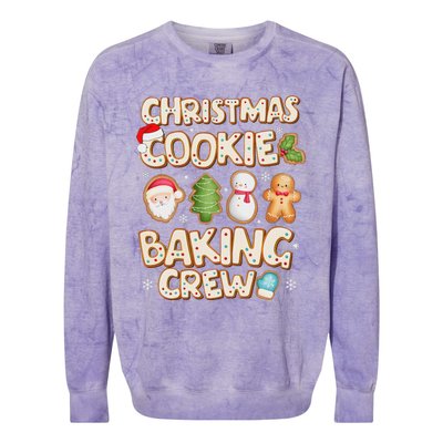 Christmas Cookie Baking Crew Family Matching Xmas Party Colorblast Crewneck Sweatshirt