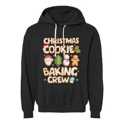 Christmas Cookie Baking Crew Family Matching Xmas Party Garment-Dyed Fleece Hoodie