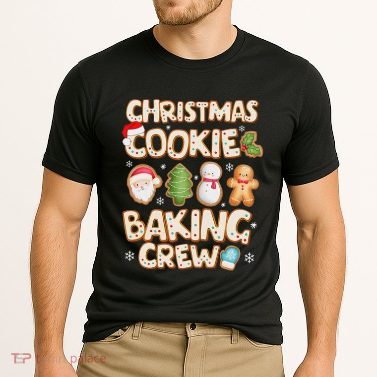 Christmas Cookie Baking Crew Family Matching Xmas Party Performance Shirt