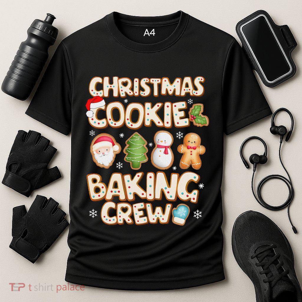 Christmas Cookie Baking Crew Family Matching Xmas Party Performance Shirt