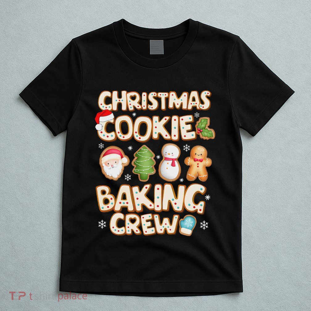 Christmas Cookie Baking Crew Family Matching Xmas Party T-Shirt