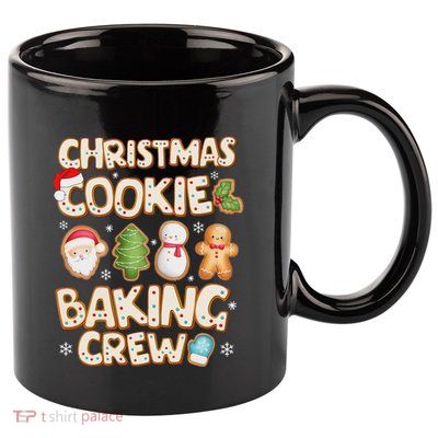 Christmas Cookie Baking Crew Family Matching Xmas Party 11oz C Handle Ceramic Mug