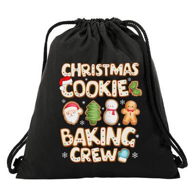 Christmas Cookie Baking Crew Family Matching Xmas Party Drawstring Bag