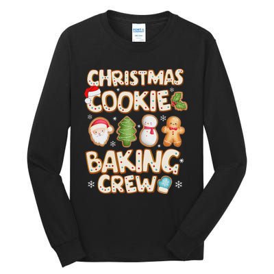 Christmas Cookie Baking Crew Family Matching Xmas Party Tall Long Sleeve T-Shirt