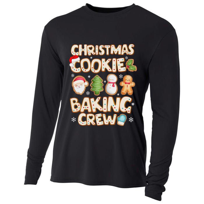 Christmas Cookie Baking Crew Family Matching Xmas Party Cooling Performance Long Sleeve Crew