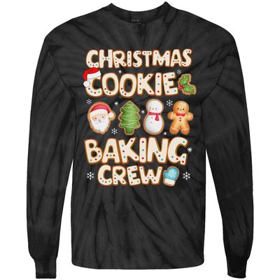 Christmas Cookie Baking Crew Family Matching Xmas Party Tie-Dye Long Sleeve Shirt