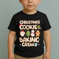 Christmas Cookie Baking Crew Family Matching Xmas Party Toddler T-Shirt