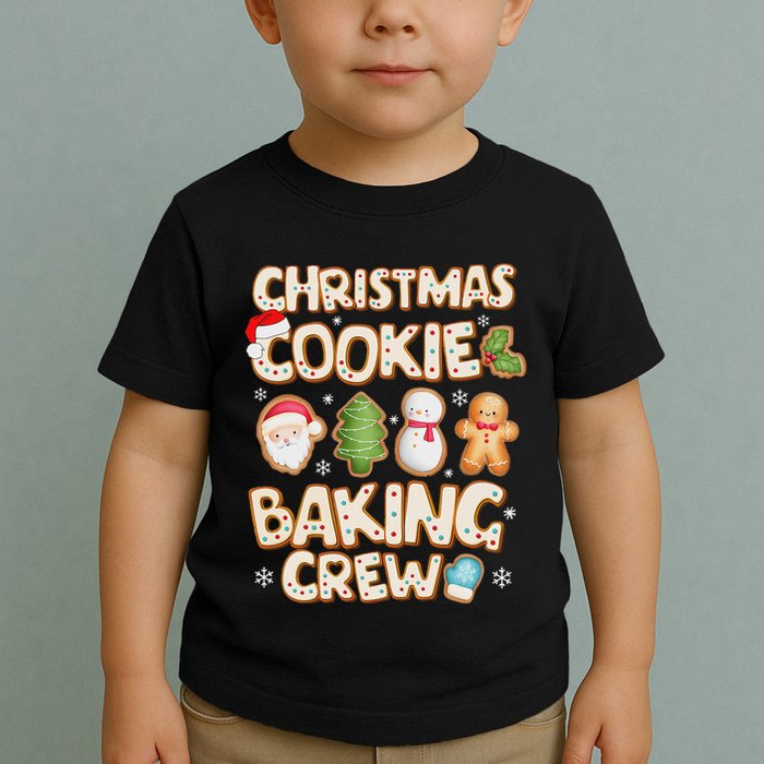 Christmas Cookie Baking Crew Family Matching Xmas Party Toddler T-Shirt