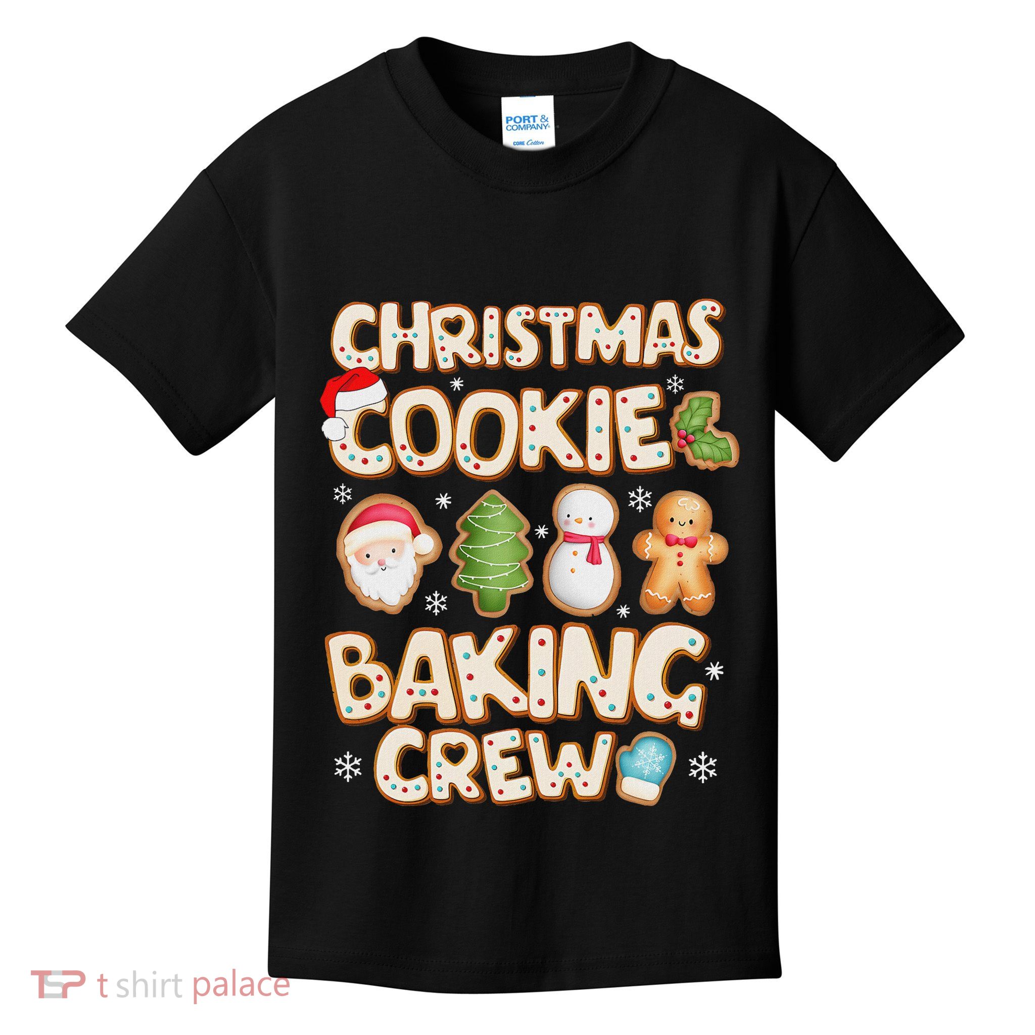 Christmas Cookie Baking Crew Family Matching Xmas Party Kids T-Shirt