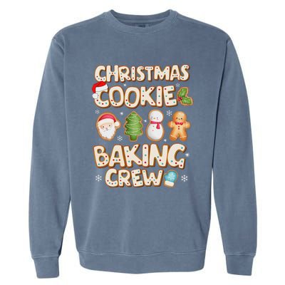 Christmas Cookie Baking Crew Family Matching Xmas Party Garment-Dyed Sweatshirt