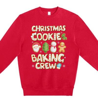 Christmas Cookie Baking Crew Family Matching Xmas Party Premium Crewneck Sweatshirt