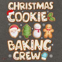 Christmas Cookie Baking Crew Family Matching Xmas Party Cotton Canvas Backpack