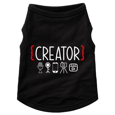 Content Creator Blogger Vlogger Influencer Creator Doggie Tank