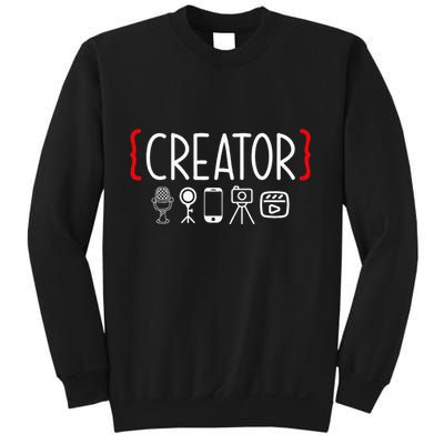 Content Creator Blogger Vlogger Influencer Creator Sweatshirt