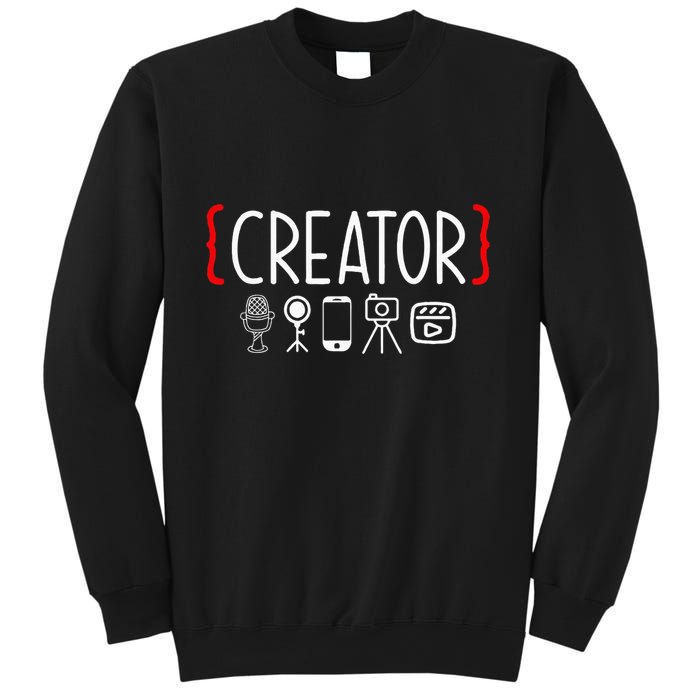 Content Creator Blogger Vlogger Influencer Creator Sweatshirt