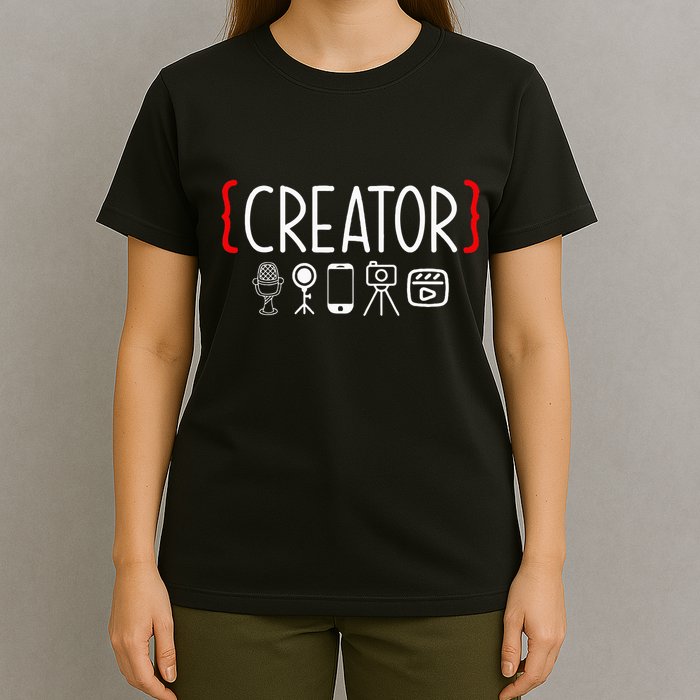 Content Creator Blogger Vlogger Influencer Creator T-Shirt