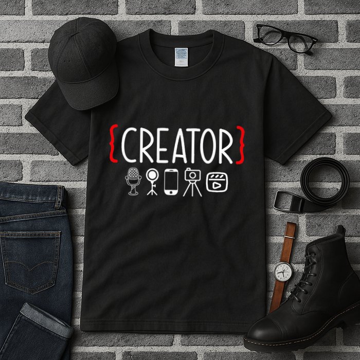 Content Creator Blogger Vlogger Influencer Creator Tall T-Shirt
