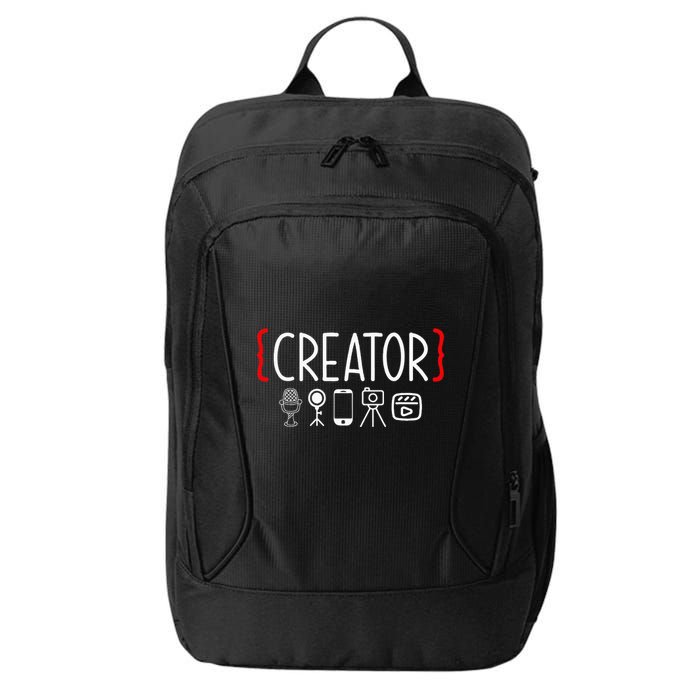 Content Creator Blogger Vlogger Influencer Creator City Backpack