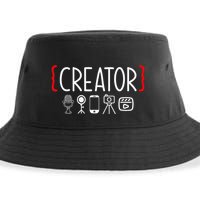 Content Creator Blogger Vlogger Influencer Creator Sustainable Bucket Hat