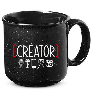 Content Creator Blogger Vlogger Influencer Creator 15oz Campfire Ceramic Mug