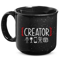 Content Creator Blogger Vlogger Influencer Creator 15oz Campfire Ceramic Mug