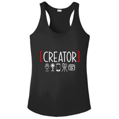 Content Creator Blogger Vlogger Influencer Creator Ladies PosiCharge Competitor Racerback Tank
