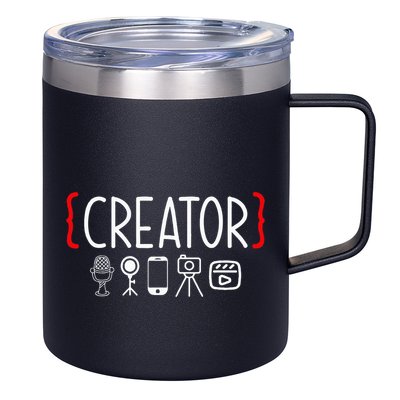 Content Creator Blogger Vlogger Influencer Creator 12oz Stainless Steel Coffee Mug