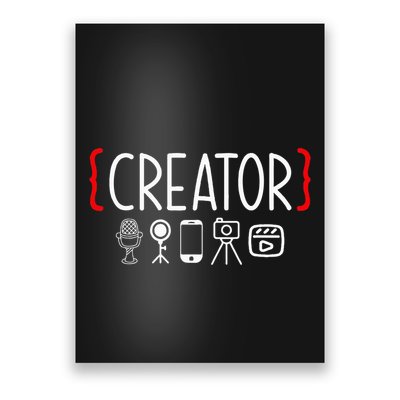Content Creator Blogger Vlogger Influencer Creator Poster