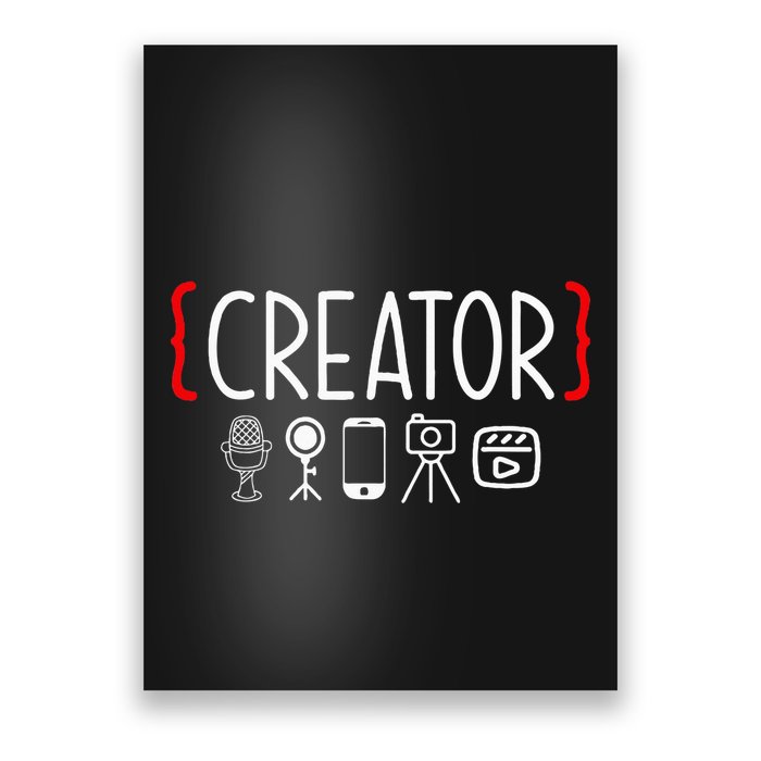 Content Creator Blogger Vlogger Influencer Creator Poster