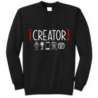 Content Creator Blogger Vlogger Influencer Creator Tall Sweatshirt