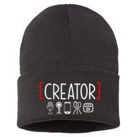 Content Creator Blogger Vlogger Influencer Creator Sustainable Knit Beanie