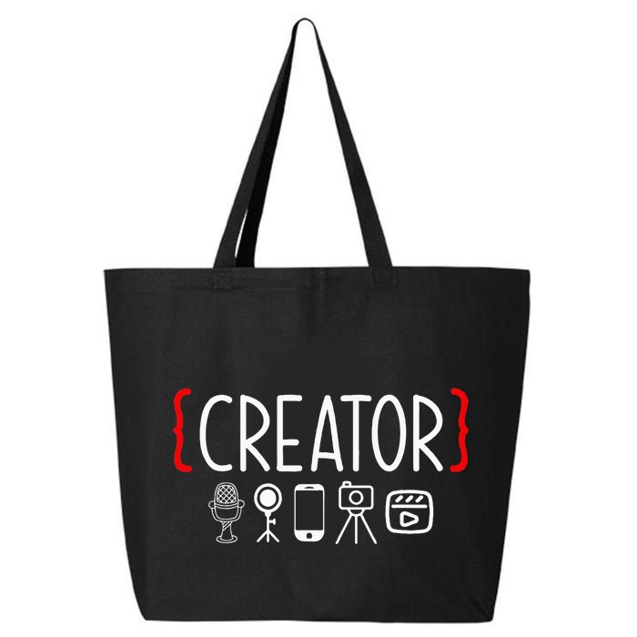 Content Creator Blogger Vlogger Influencer Creator 25L Jumbo Tote