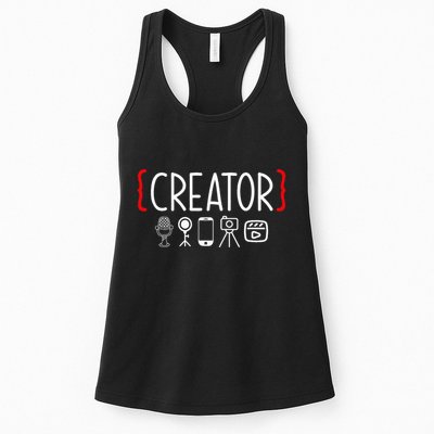 Content Creator Blogger Vlogger Influencer Creator Womens Tank Top