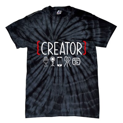 Content Creator Blogger Vlogger Influencer Creator Tie-Dye T-Shirt