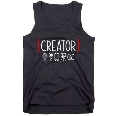 Content Creator Blogger Vlogger Influencer Creator Tank Top