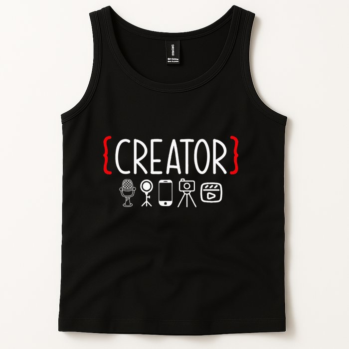 Content Creator Blogger Vlogger Influencer Creator Tank Top