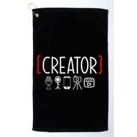 Content Creator Blogger Vlogger Influencer Creator Golf Towel