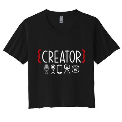 Content Creator Blogger Vlogger Influencer Creator Crop Top