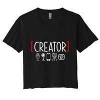 Content Creator Blogger Vlogger Influencer Creator Crop Top
