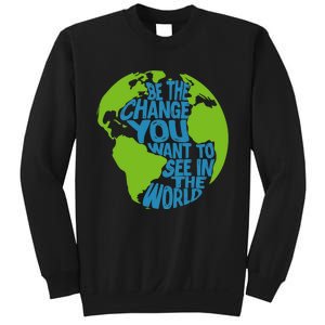 Climate Change Be The Change You Want To See In The World Sweatshirt