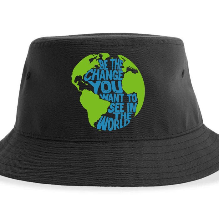 Climate Change Be The Change You Want To See In The World Sustainable Bucket Hat